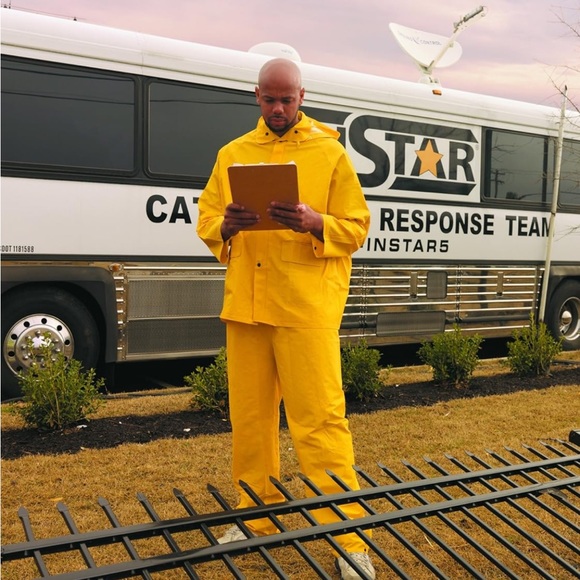 MCR Safety 2003FX3 Classic PVC/Polyester 3-Piece Rainsuit, Yellow, 3X-Large - Picture 5 of 6